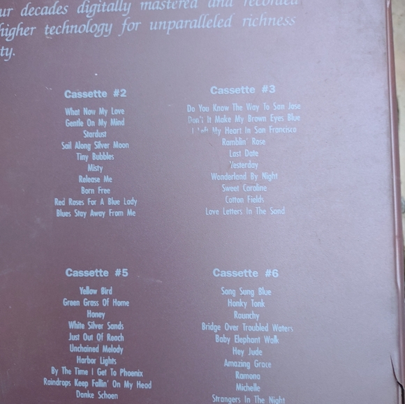 Easy listening 50s 60s cassette tapes set - Picture 9 of 10